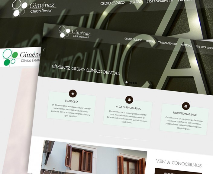 Diseño de WEB para Gímenez Clínica Dental Almería