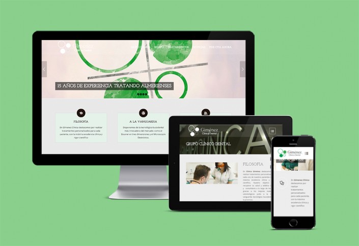 Página web para Clínica Dental Giménez en Almería