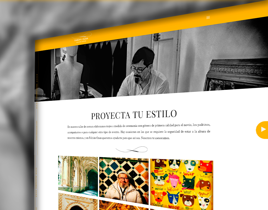 Diseño web para Fabián Ozán taller de costura en Almería optimizado para captación de clientes
