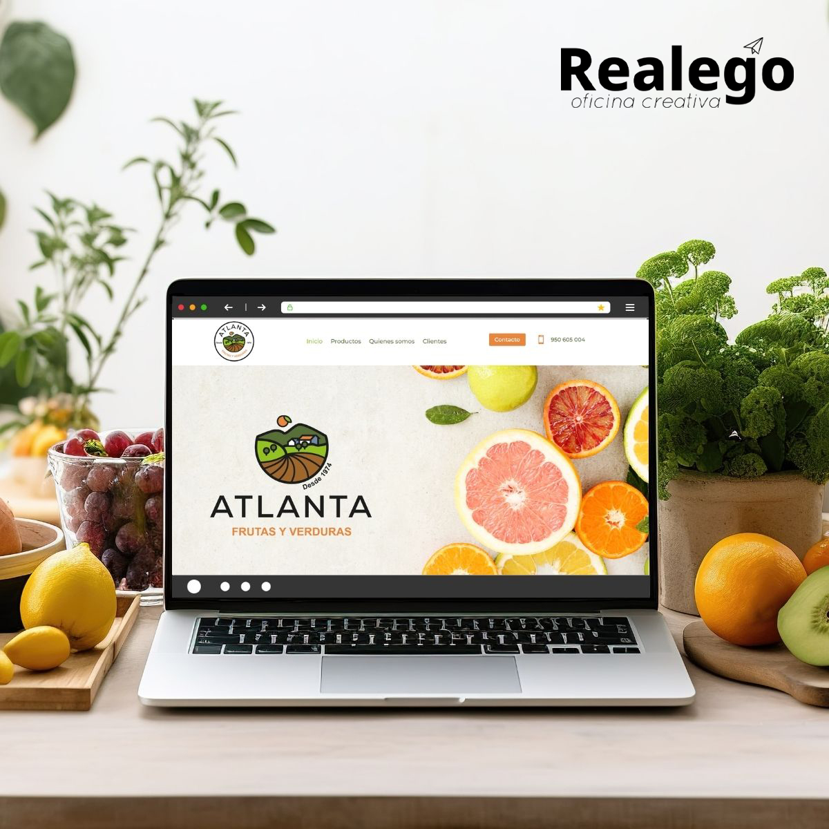 Diseño web para Frutas Atlanta en Almería optimizado para SEO