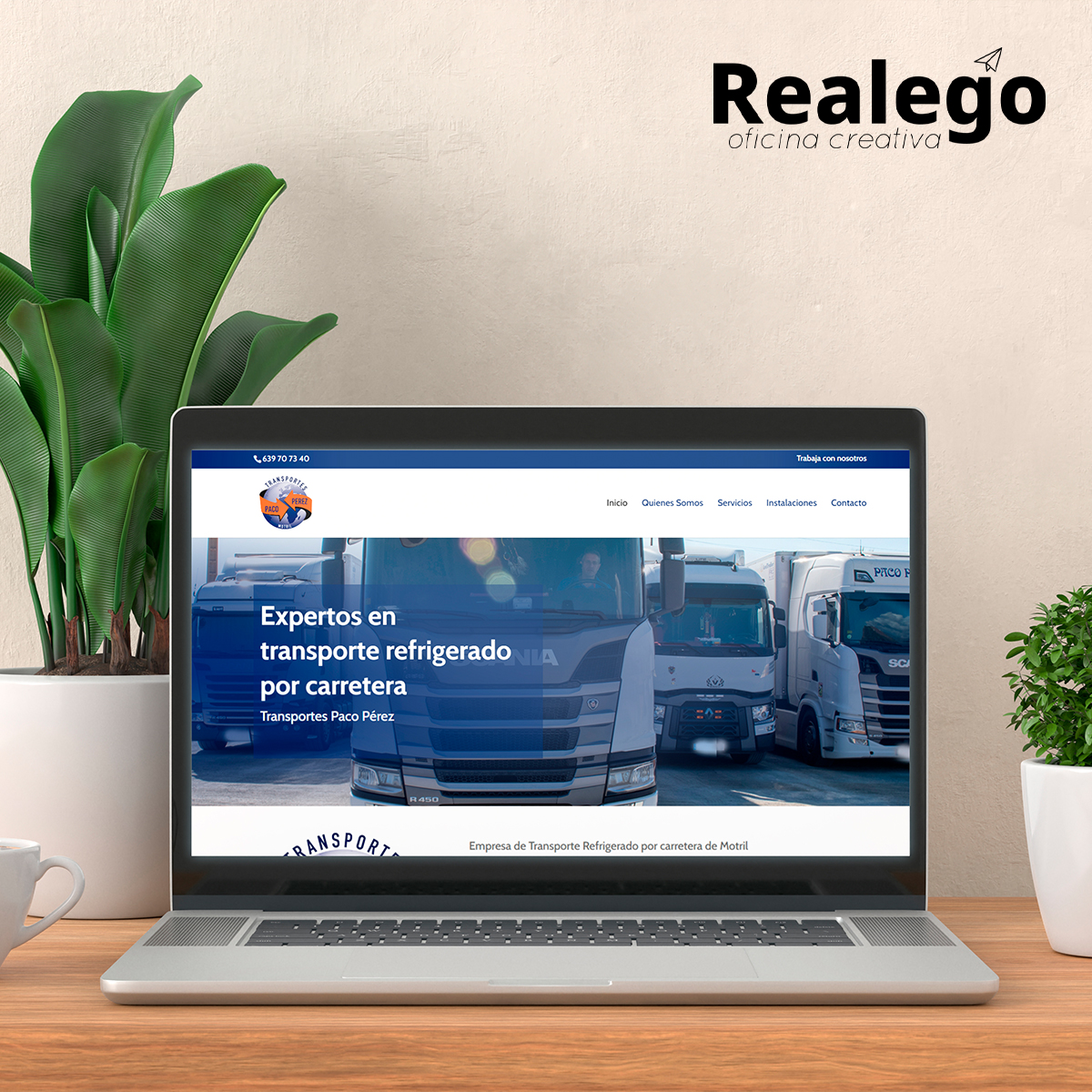 Página web para Transportes Paco Pérez en Almería