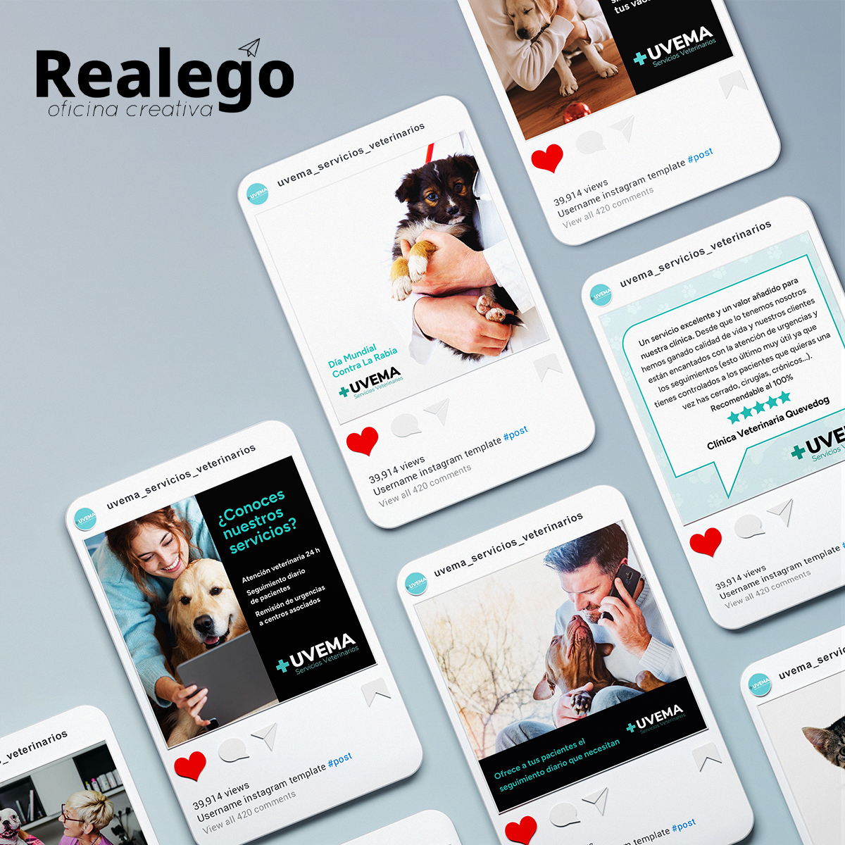 Gestión de redes sociales para Uvema veterinaria en Almería