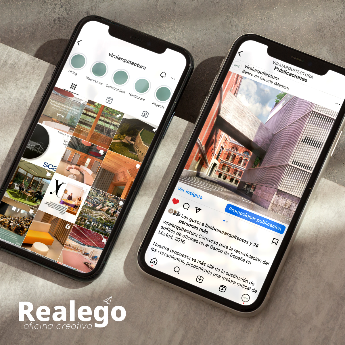 Gestión de redes sociales para Virai Arquitectura en Almería
