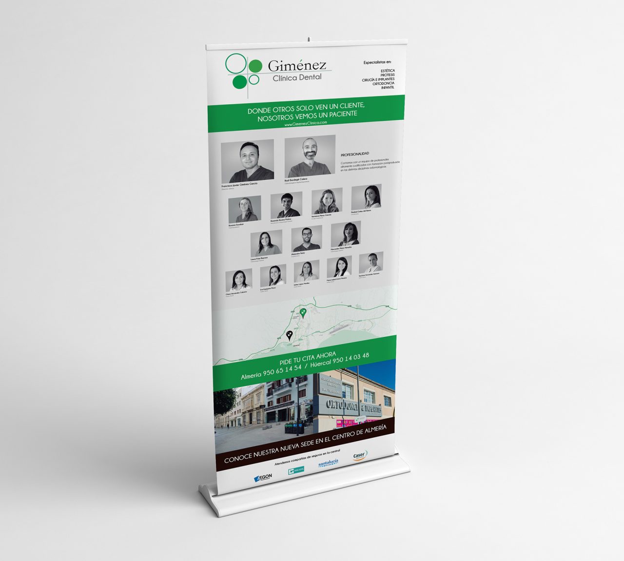 Diseño de roll up para Clínica Dental Giménez