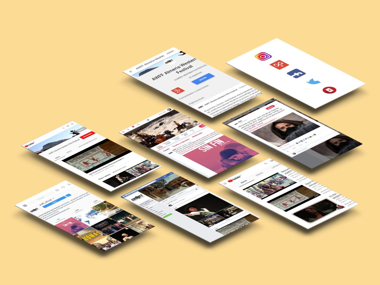 Gestión de redes sociales para Almería Western Film Festival